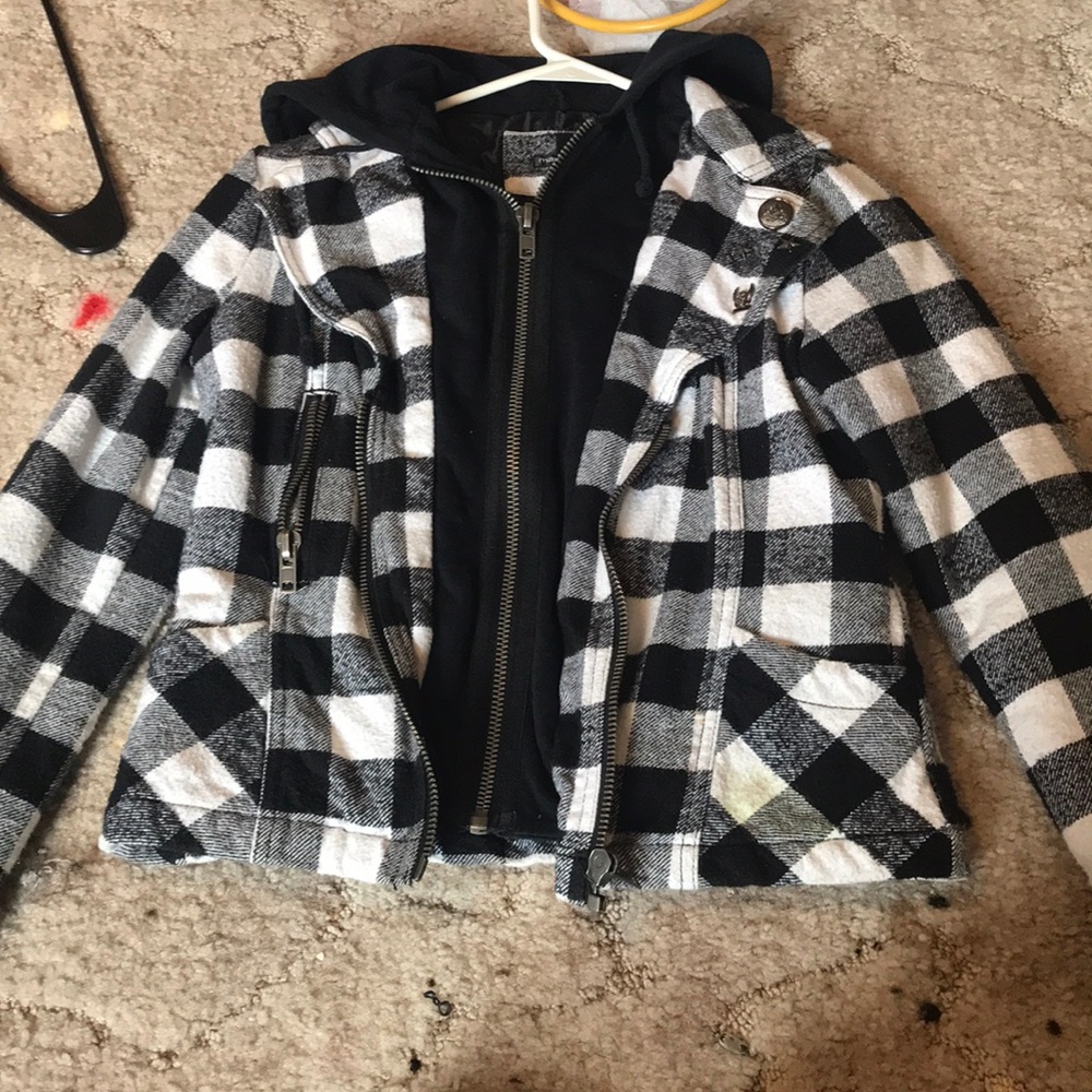 Black and white jacket